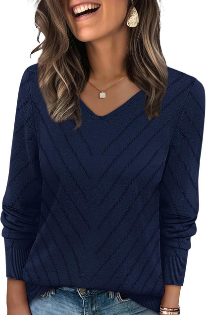 🌸🌸 WIHOLL V-Neck Knit Sweater ✨🍂