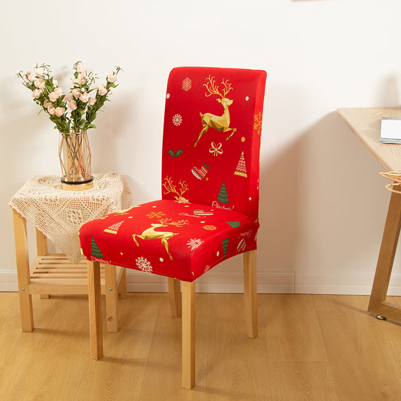 Christmas Dining Chair Covers – Stretch Holiday Chair Slipcovers