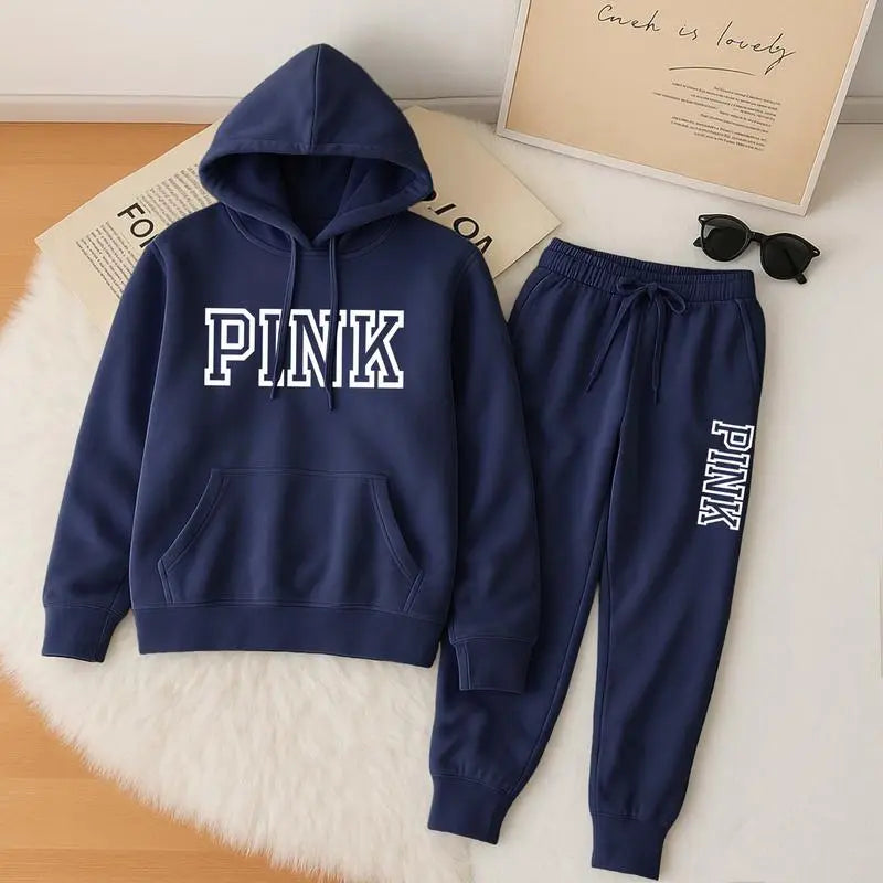 🤲Women's Casual Printed Hoodie & Drawstring Jogger Pants Set