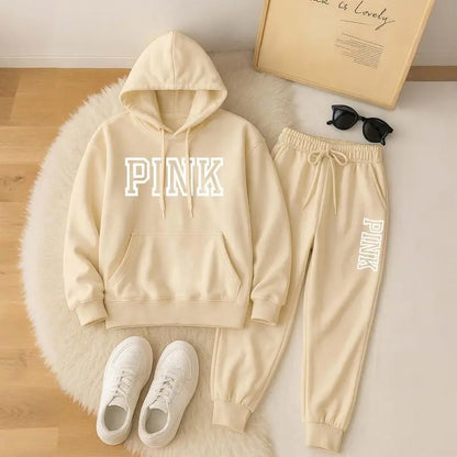 🤲Women's Casual Printed Hoodie & Drawstring Jogger Pants Set