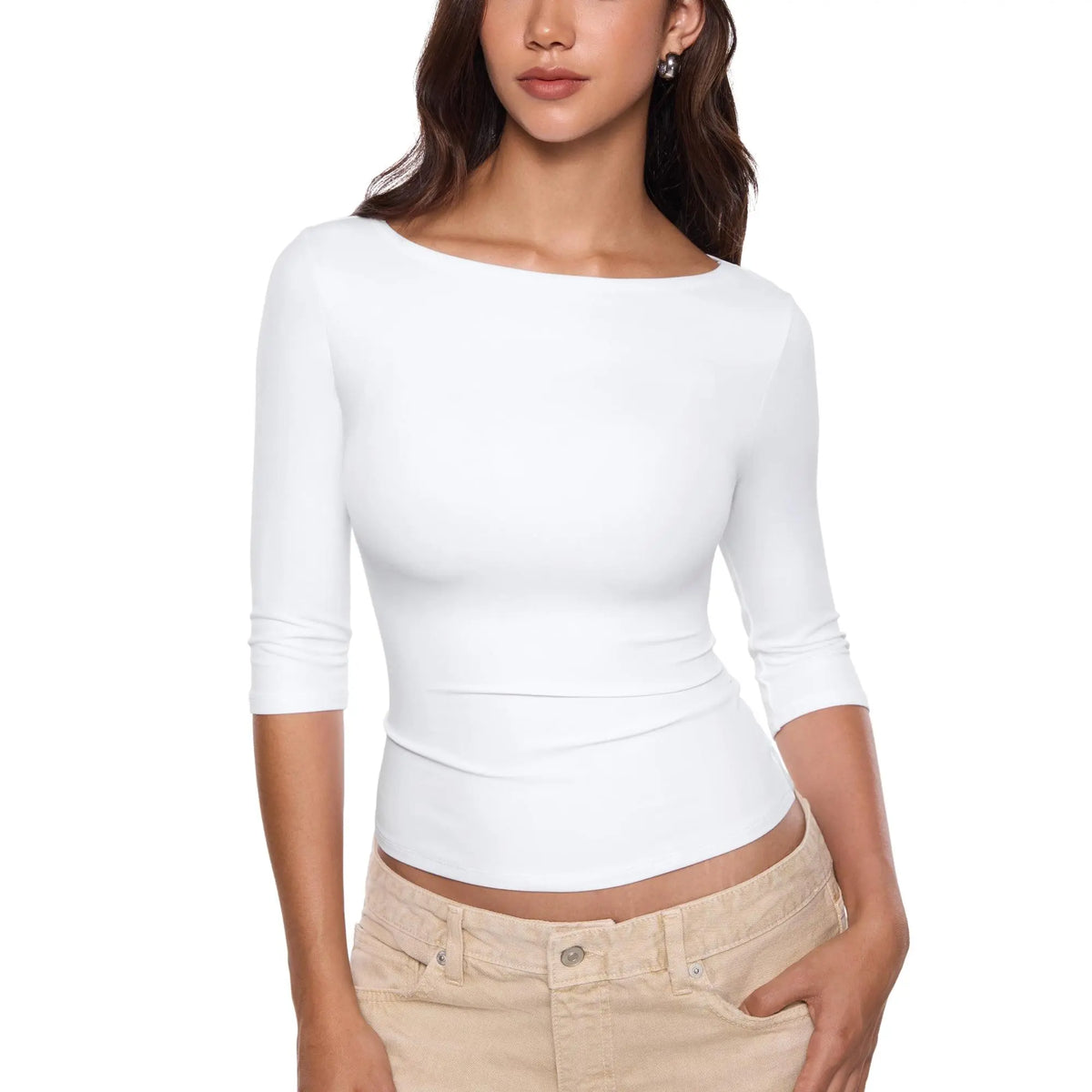 💥 Factory Direct Sale | Women's 3/4 Sleeve Slim-Fit Tops