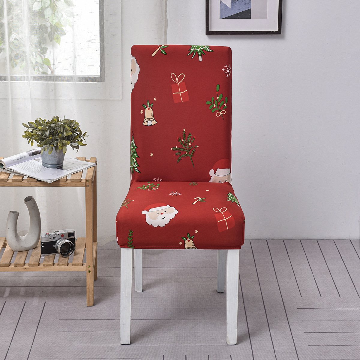 Christmas Dining Chair Covers – Stretch Holiday Chair Slipcovers