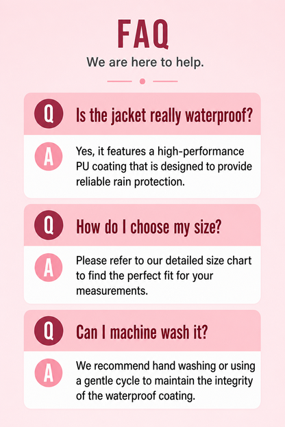 Women's Casual Waterproof Hooded Jacket | Lightweight Rain Windbreaker