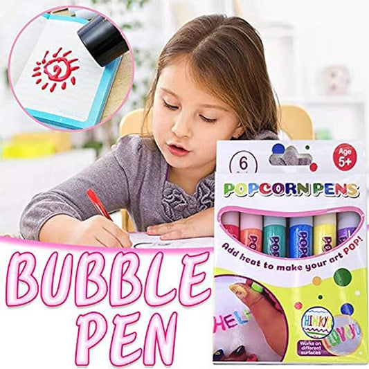🌸🌸🖍️ Christmas Hot Sale 50% OFF🎁Magic Puffy Bubble Pens, Heat Activated Popcorn Pens DIY 3D Art Marker for Kids Crafts