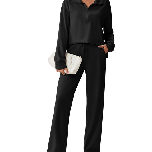 🌸🌸SALE！2-Piece Half Zip Tracksuit Set ✨