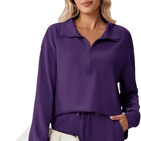 🌸🌸SALE！2-Piece Half Zip Tracksuit Set ✨