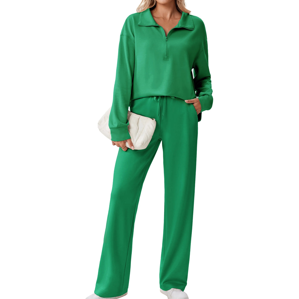 🌸🌸SALE！2-Piece Half Zip Tracksuit Set ✨