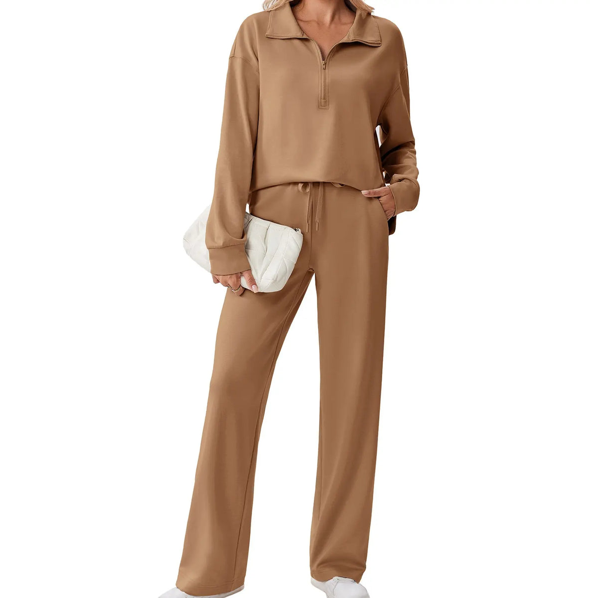 🌸🌸SALE！2-Piece Half Zip Tracksuit Set ✨