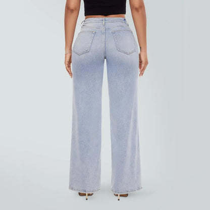 🤲Rise Baggy Stretchy Wide Leg Jeans