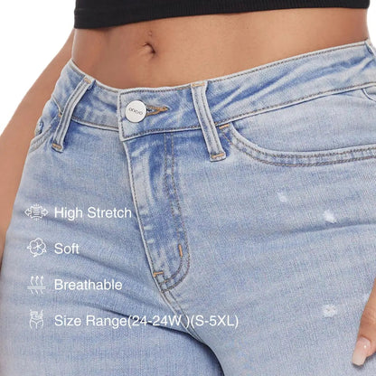 🤲Rise Baggy Stretchy Wide Leg Jeans