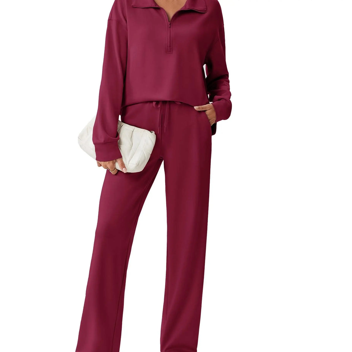 🌸🌸SALE！2-Piece Half Zip Tracksuit Set ✨