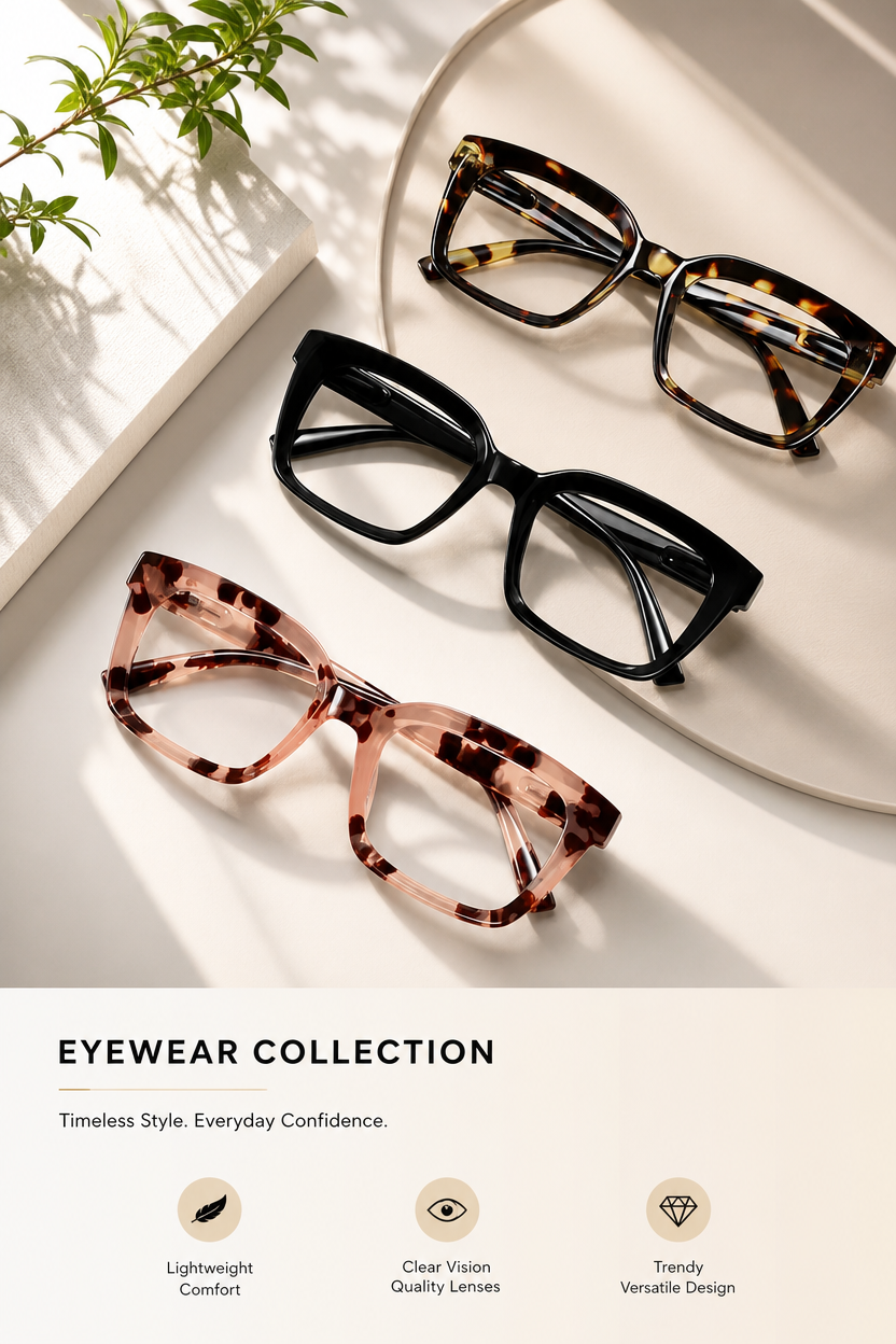 🔥LAST DAY SALE👓 3-Pack Square Blue Light Reading Glasses ✨