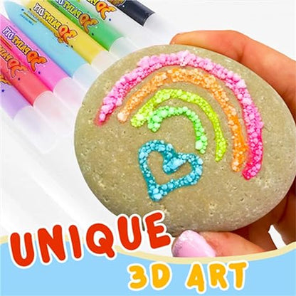 🌸🌸🖍️ Christmas Hot Sale 50% OFF🎁Magic Puffy Bubble Pens, Heat Activated Popcorn Pens DIY 3D Art Marker for Kids Crafts