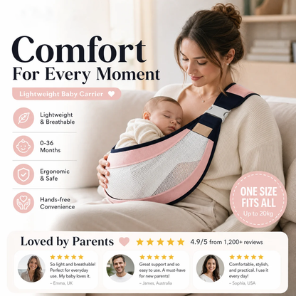 4-in-1 Breathable Baby Carrier – Comfortable Hands-Free Carrying for Parents