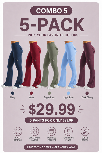 Hot Deal！🤸 High Waist Scrunch Cargo Leggings 🩳