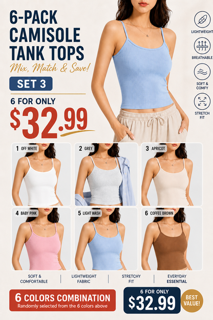 🔥CLEARANCE！👕 Solid Sleeveless Crop Tank Top 🤍