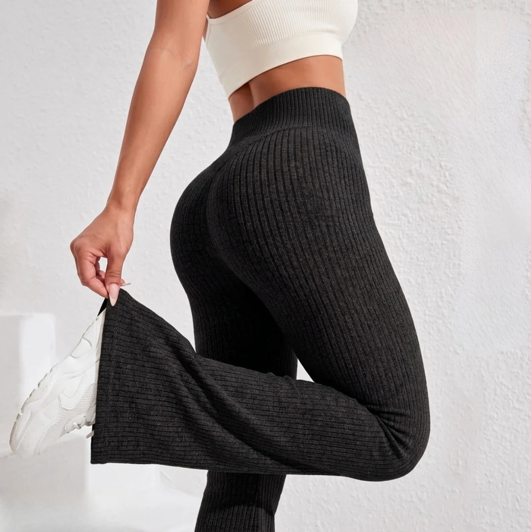 Women's High Waist Flared Leggings | Tummy Control Yoga Pants