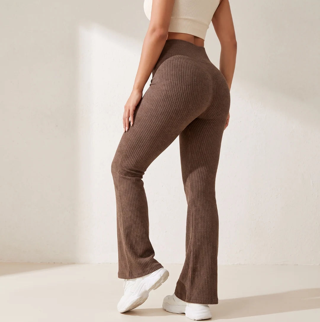 Women's High Waist Flared Leggings | Tummy Control Yoga Pants