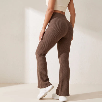 Women's High Waist Flared Leggings | Tummy Control Yoga Pants