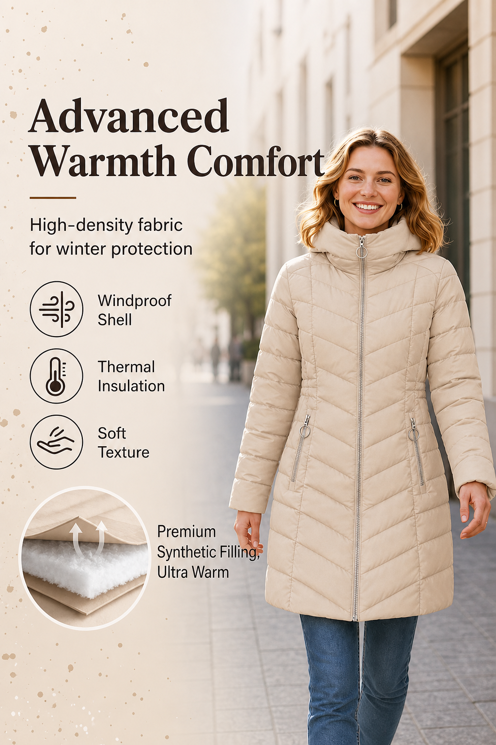 Over 80,000 buyers have already jumped in!Women's Fleece Lined Hooded Winter Coat