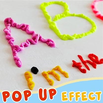 🌸🌸🖍️ Christmas Hot Sale 50% OFF🎁Magic Puffy Bubble Pens, Heat Activated Popcorn Pens DIY 3D Art Marker for Kids Crafts