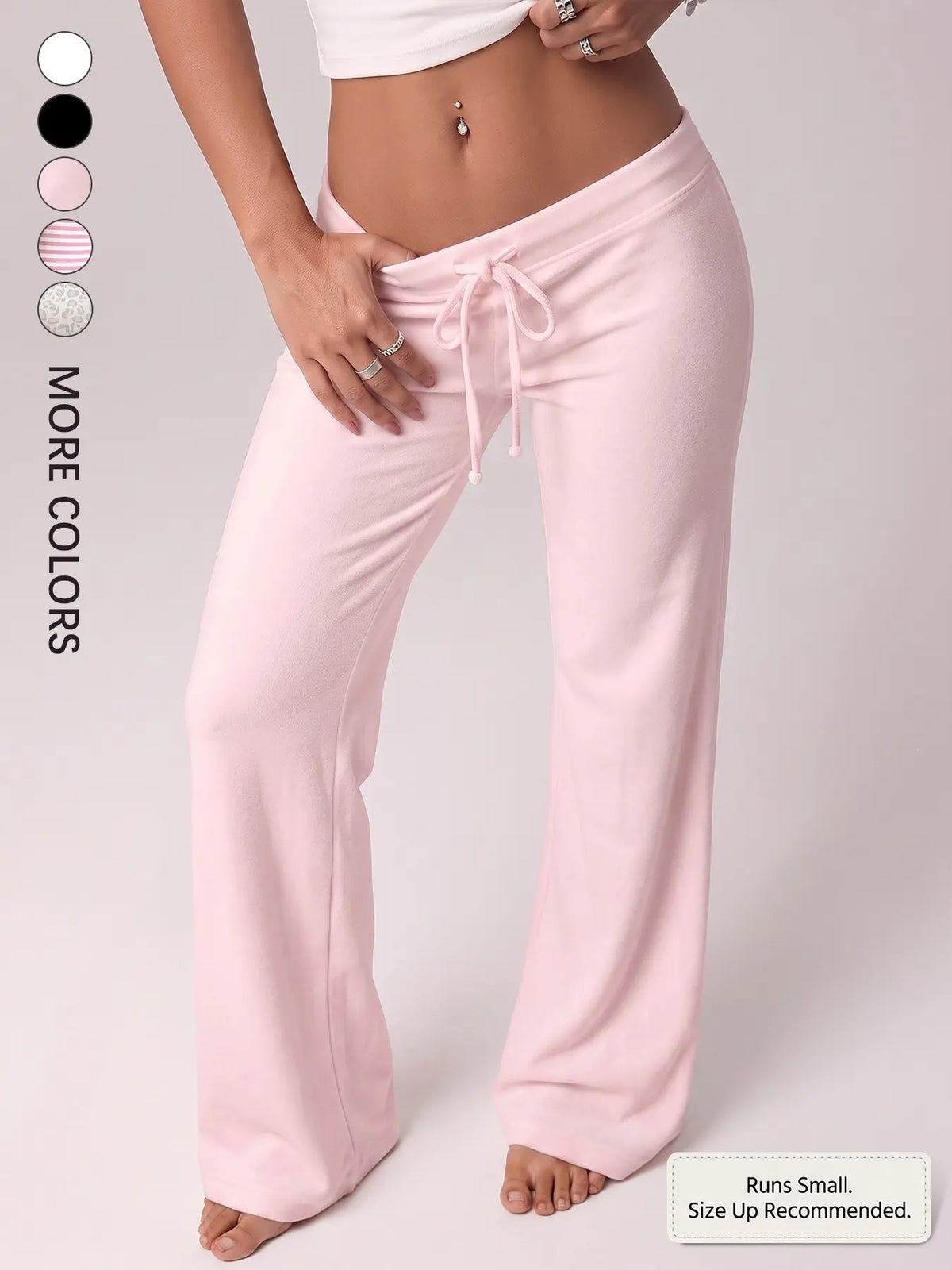 💥Limited Time Offer | Women's Low-Rise Flare Sweatpants - Soft Stretch Drawstring Y2K Pants