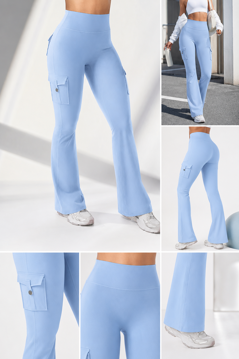 Hot Deal！🤸 High Waist Scrunch Cargo Leggings 🩳