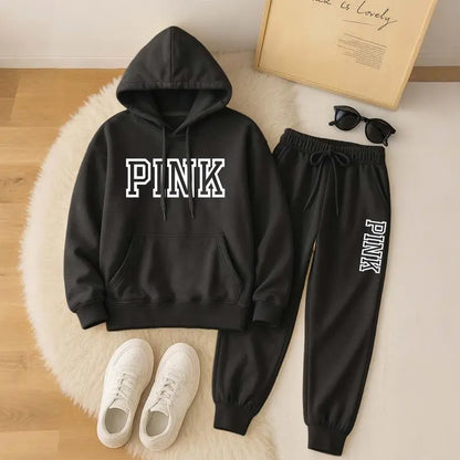 🤲Women's Casual Printed Hoodie & Drawstring Jogger Pants Set