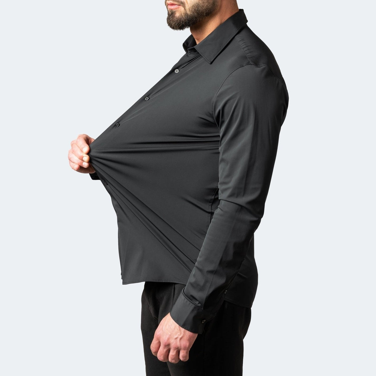 Men's Stretch Non-Iron Shirt | Breathable Wrinkle-Resistant Dress Shirt