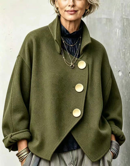 🤲LAST DAY SAVE 49% ⏰Casual Asymmetrical Wool Blend Jacket
