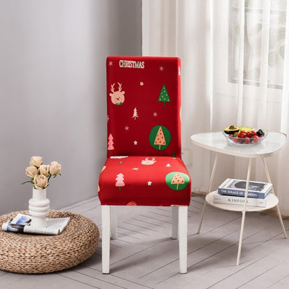 Christmas Dining Chair Covers – Stretch Holiday Chair Slipcovers