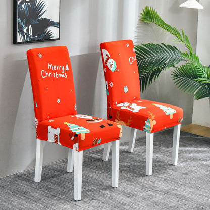 Christmas Dining Chair Covers – Stretch Holiday Chair Slipcovers
