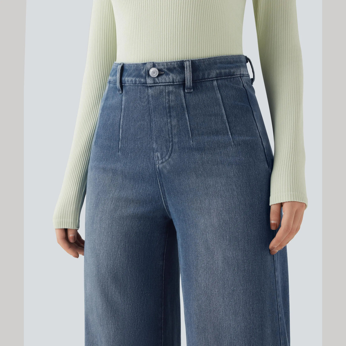 🤲⏰ TODAY ONLY - High Waisted Tummy Control Wide Leg Jeans