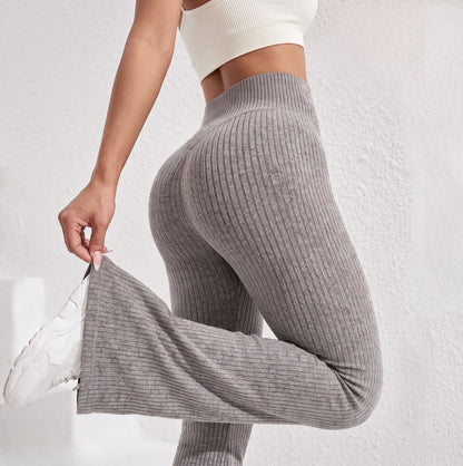 Women's High Waist Flared Leggings | Tummy Control Yoga Pants