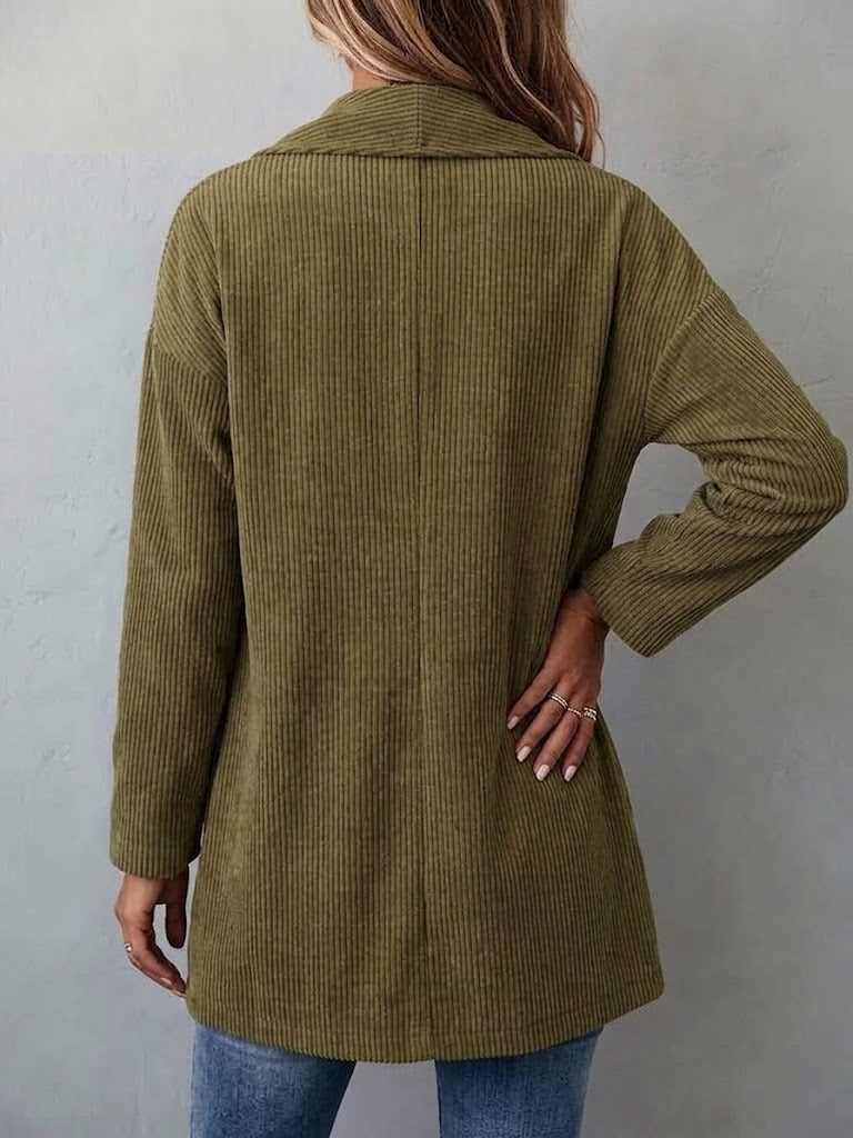 🤲LAST DAY SAVE 49% ⏰Single-button Corduroy Jacket With Oversized Lapels