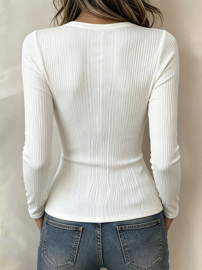 🤲LAST DAY SAVE 49% ⏰Elegant Sheer Paneled Textured Blouse