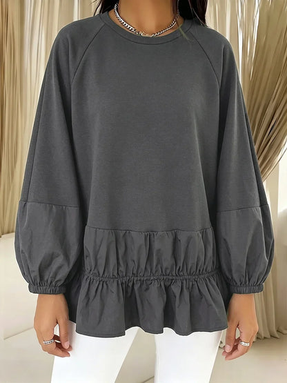 🤲LAST DAY SAVE 49% ⏰Casual Loose Sweatshirt With Lace Paneling