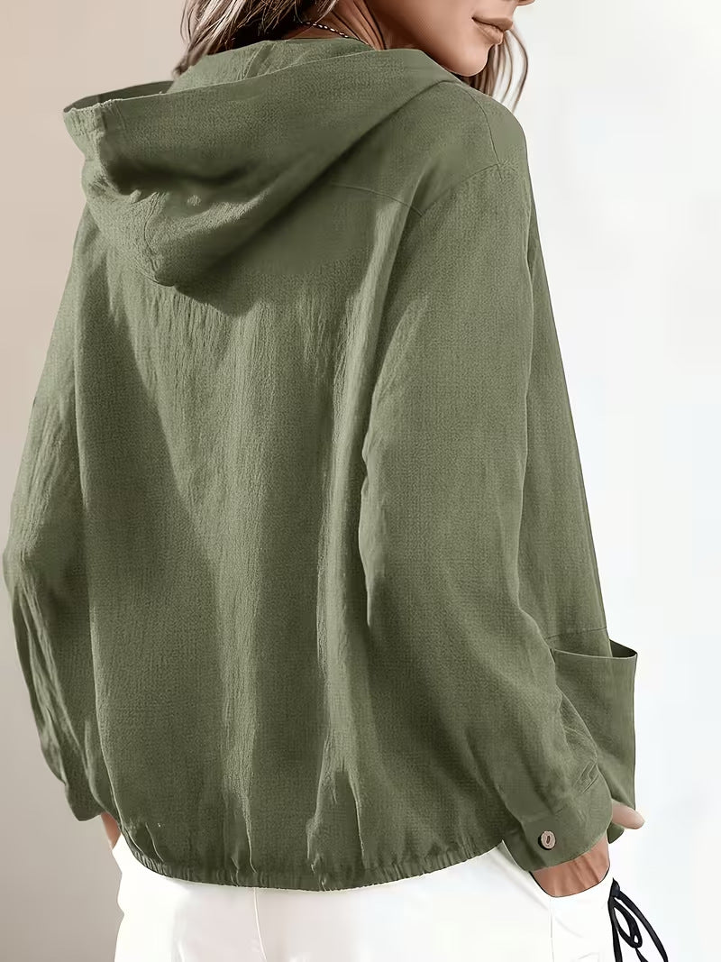 🤲LAST DAY SAVE 49% ⏰Adjustable Drawstring Hooded Lightweight Jacket