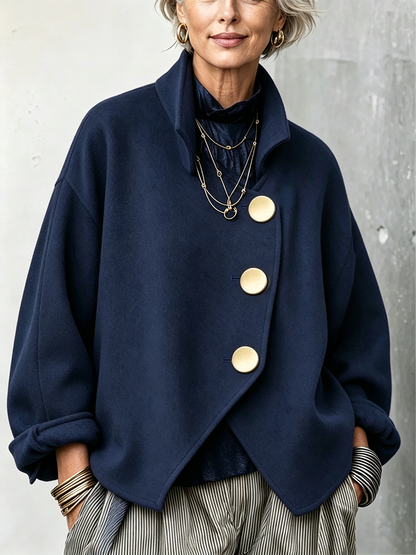🤲LAST DAY SAVE 49% ⏰Casual Asymmetrical Wool Blend Jacket