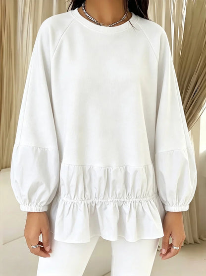 🤲LAST DAY SAVE 49% ⏰Casual Loose Sweatshirt With Lace Paneling