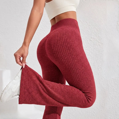 Women's High Waist Flared Leggings | Tummy Control Yoga Pants