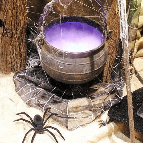 12-LED Ultrasonic Mist Maker – Color-Changing Fogger for Halloween & Decor