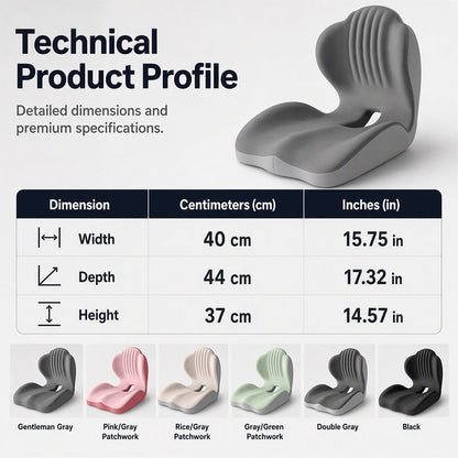 Ergonomic Memory Foam Seat & Back Cushion