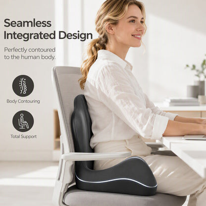 Ergonomic Memory Foam Seat & Back Cushion