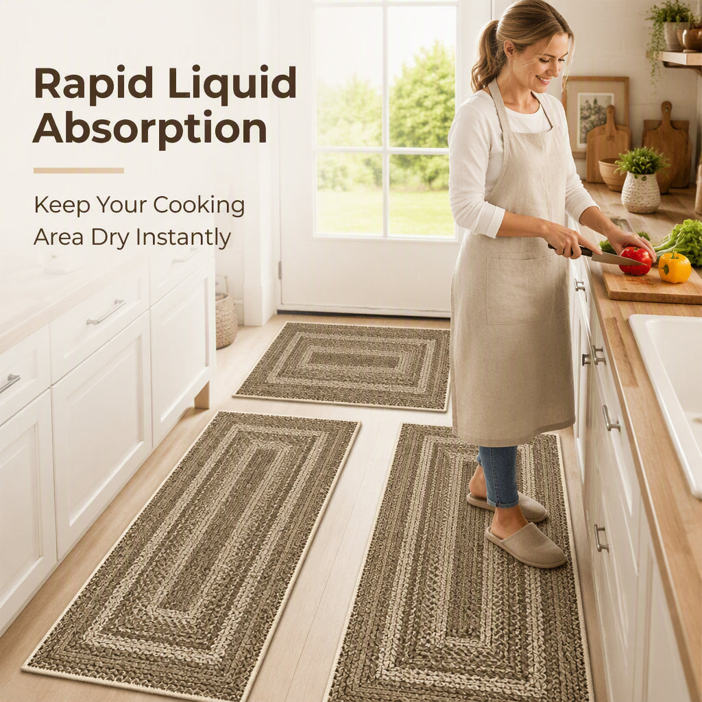 Elegant Non-Slip Kitchen Runner Rug