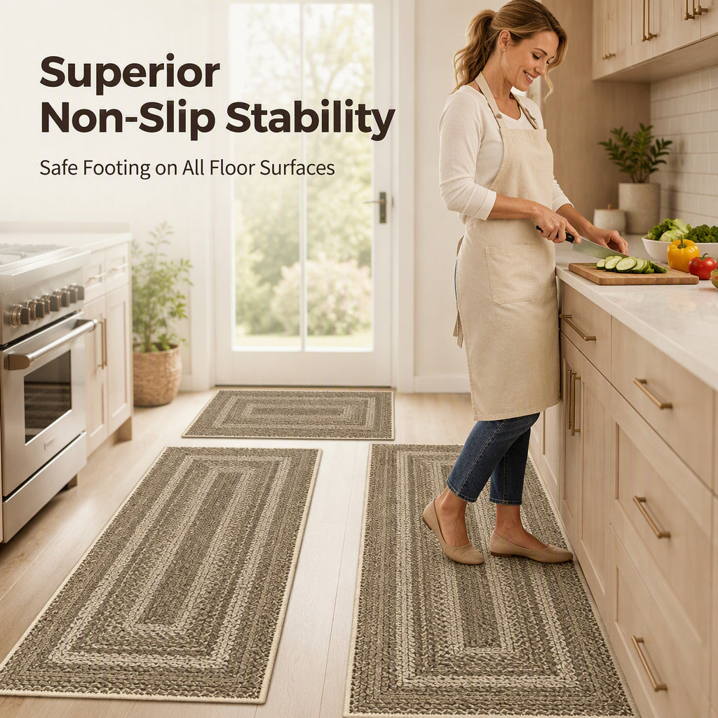 Elegant Non-Slip Kitchen Runner Rug