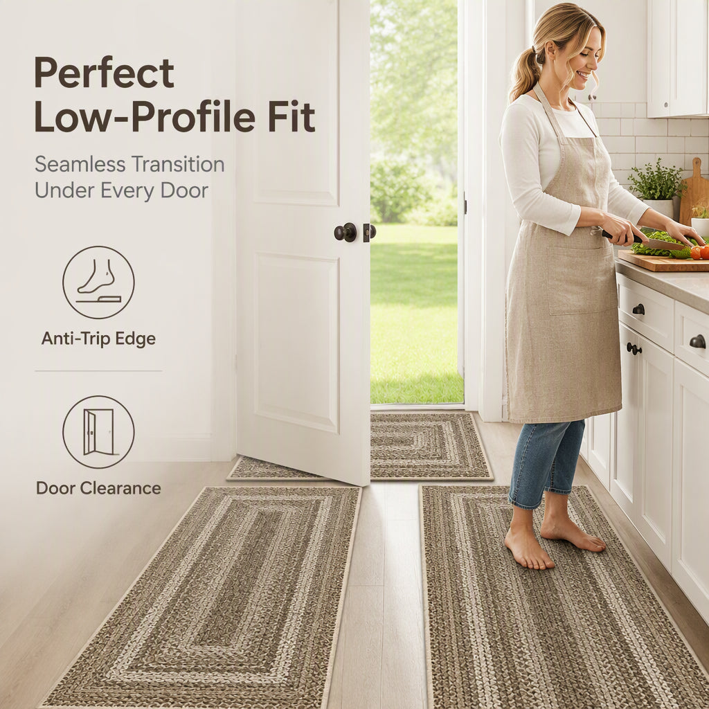 Elegant Non-Slip Kitchen Runner Rug