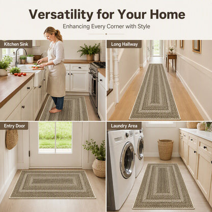 Elegant Non-Slip Kitchen Runner Rug