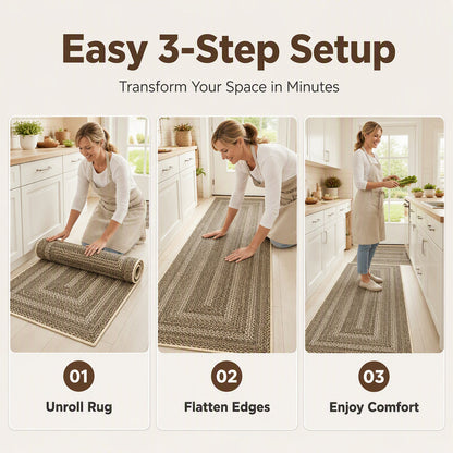 Elegant Non-Slip Kitchen Runner Rug
