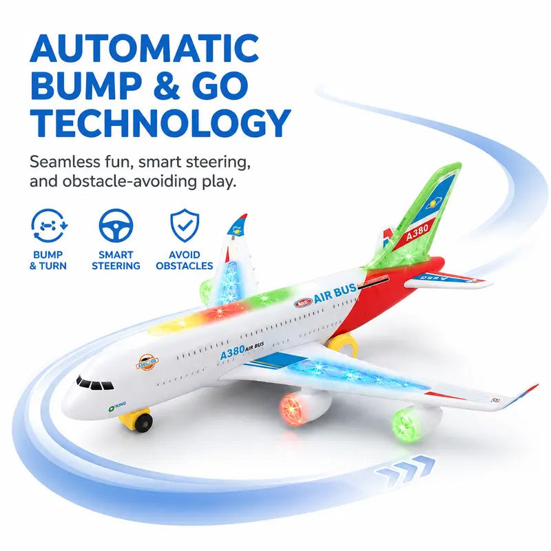 Electric Toy Airplane with Lights & Sounds